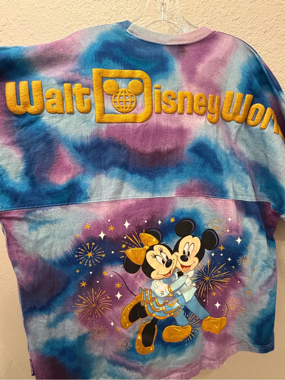 Disney Spirit Jersey WDW 50th Anniversary Grand Finale Tie Dye Large